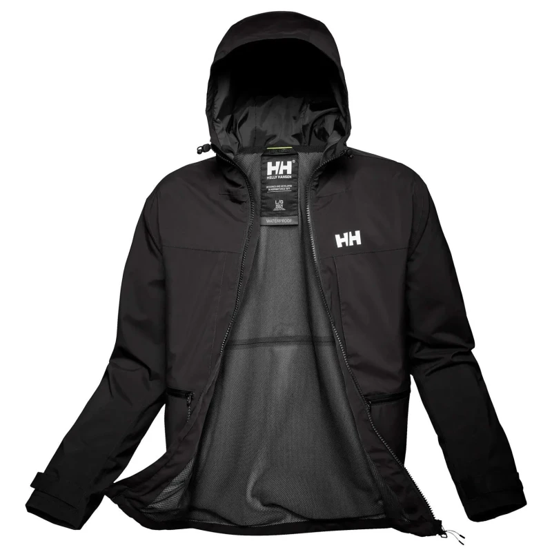 Image of Helly Hansen Waterproof hooded jacket Helly Hansen Move Noir Male XL