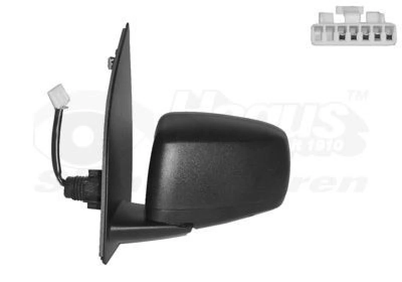 Image of VAN WEZEL Wing mirror VAN WEZEL 1709807