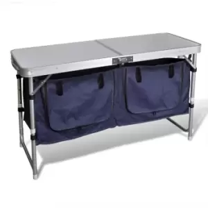 Image of Vidaxl - Foldable Camping Cupboard with Aluminium Frame Silver