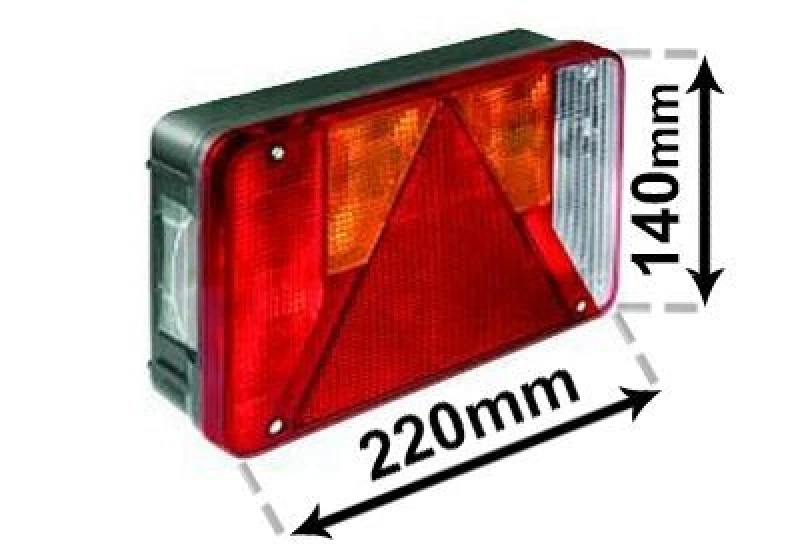 Image of VAN WEZEL Rear light VAN WEZEL 9902926