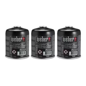 image of WEBER 3pk Gas Canister - Black