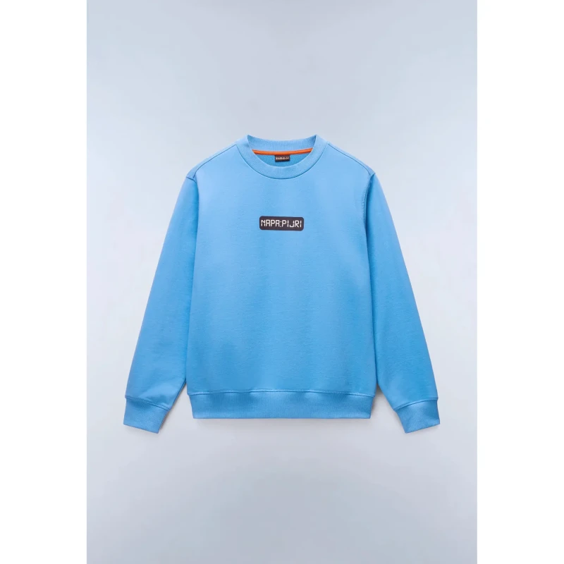 Image of Napapijri French terry sweatshirt Napapijri Sol Bleu Male XS
