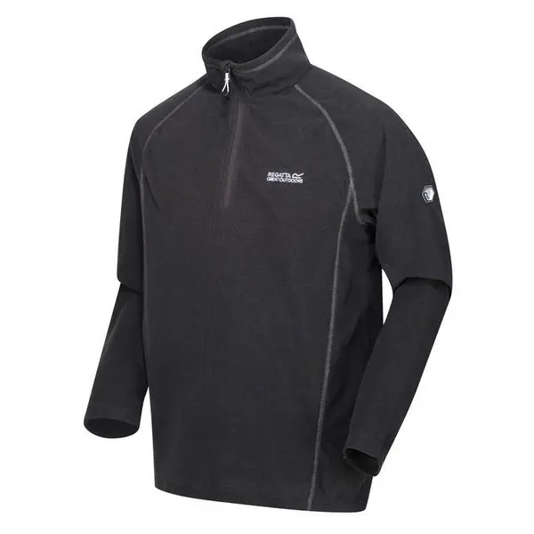 image of Regatta Montes Overhead Half Zip Fleece - Black 3XL