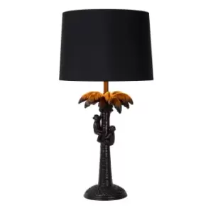 Image of Extravaganza Coconut Retro Table Lamp - Ø30.5cm- 1xE27 - Black
