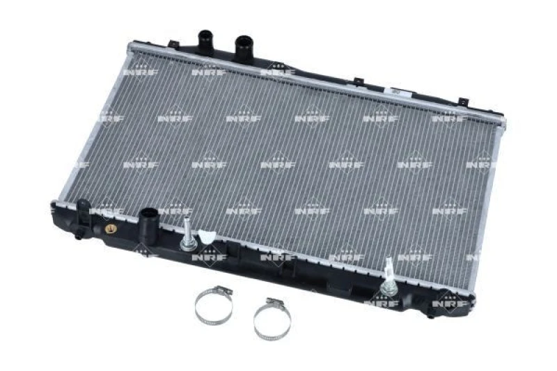 Image of NRF 58379 Engine radiator EASY FIT Brazed cooling fins, Aluminium, with mounting parts Aluminium Radiator,engine cooling (470)