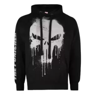 image of Marvel The Punisher Skull Hoodie - Black