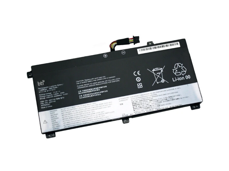Image of BTI BTI 44Wh 3 cell 45N1740 compatible battery for Lenovo THINKPAD W550S THINKPAD W550 THINKPAD T560 THINKPAD T550S THINKPAD T550 45N1743-BTI