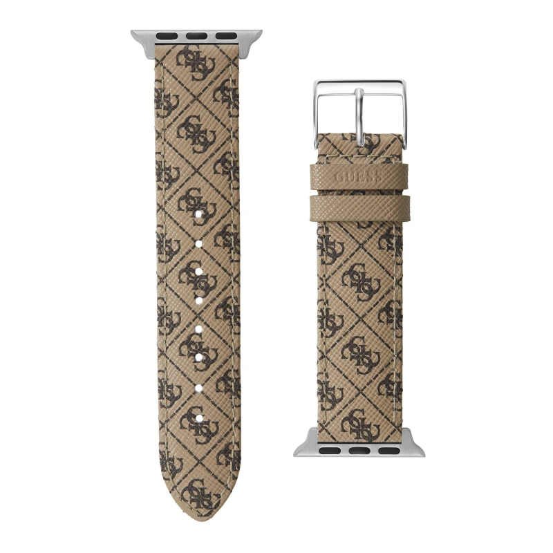 Image of Guess Womens Apple Watch Strap Tan female One Size