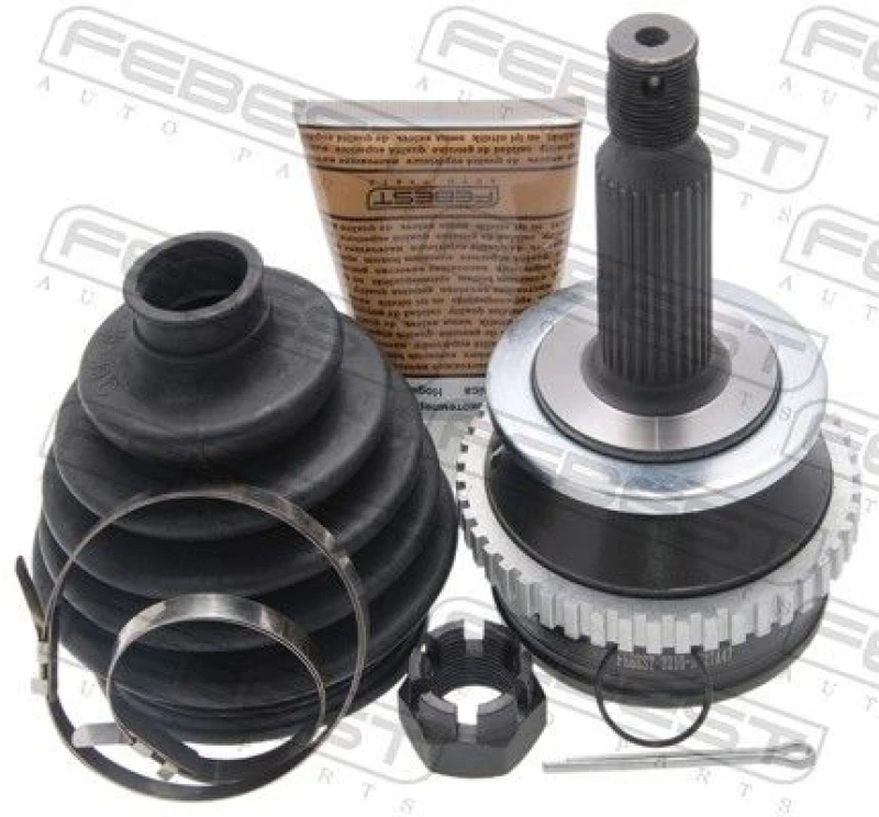 Image of FEBEST 2210-NS27A47 Joint, drive shaft Wheel Side, with ABS sensor ring Joint,drive shaft (236)
