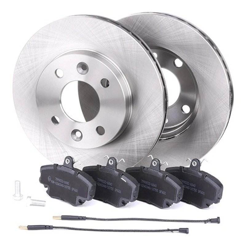 Image of RIDEX 3405B0060 Brake disc and pads set Front Axle, Brake Disc Type: Vented Brake Set,disc brakes (3405)