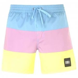 Image of ONeill Mens Vert Horizon Board Shorts - Blue/Yellow