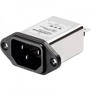 image of Mains filter IEC socket 250 V AC 1 A 12 mH W x