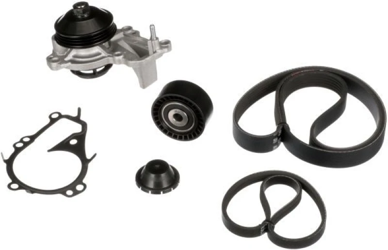 Image of GATES Water Pump + V-Ribbed Belt Kit GATES KP16PK848SF