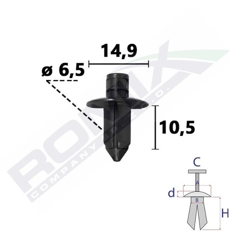 Image of ROMIX Trim clip ROMIX C70860