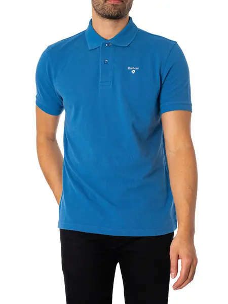 Image of Barbour Sports Logo Polo Shirt Federal S