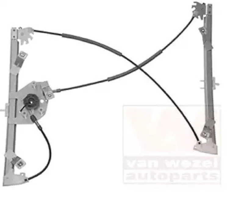 Image of VAN WEZEL 3703262 Window regulator Right Front, Operating Mode: Electric, without electric motor Window Winder (1561)