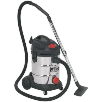 image of Sealey PC300SDAUTO Industrial Wet & Dry Vacuum Cleaner