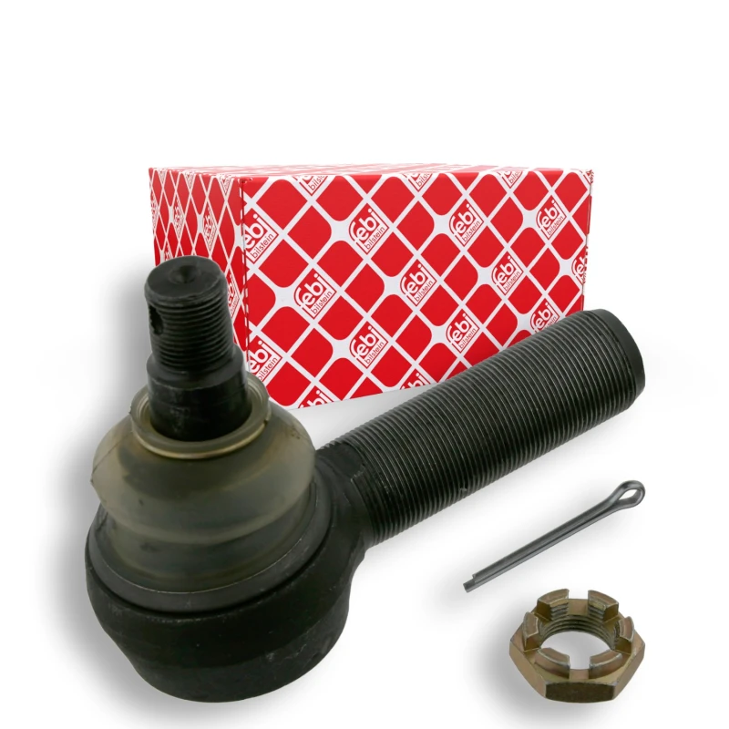 Image of FEBI BILSTEIN 22789 Track rod end OE Turbo NEW, Front Axle Right, with crown nut Tie Rod End (914)