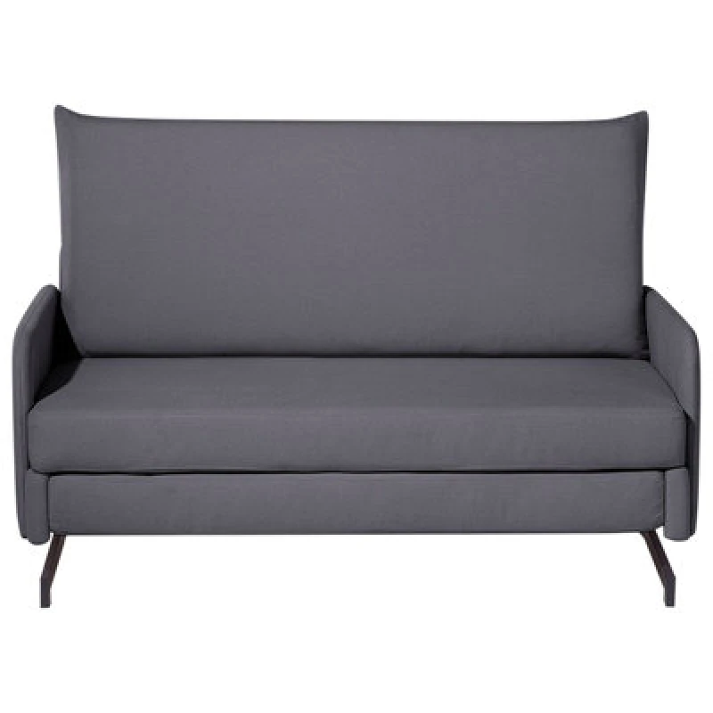 Image of Beliani Sofa Bed 2 Seater Belfast Fabric Grey