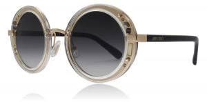 image of Jimmy Choo Gem/S Sunglasses Gold Black 1FN 48mm