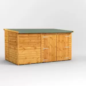 Image of Power Sheds - 10x6 Power Pent Bike Shed - Brown
