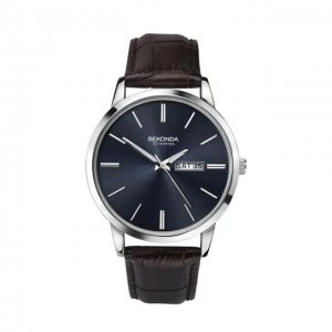 Image of Sekonda Navy And Brown Classical Watch - 1662 - multicoloured