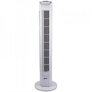 image of Ds tower fan w 7.5h timer whi