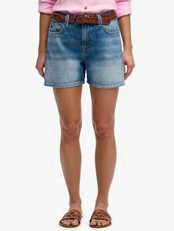 Image of Superdry Womens jean shorts Superdry Bleu Female 30