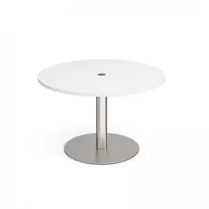 Image of Eternal circular meeting table 1200mm with central circular cutout