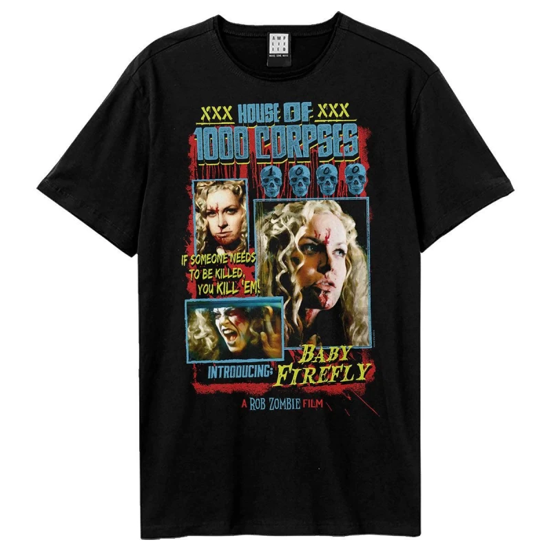 Image of Amplified Amplified Men House Of 1000 Corpses Firefly Rob Zombie T-Shirt in Black Size: X-Small Black XS Male 5063852073733
