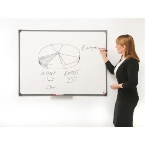 image of 5 Star Office 1800 Lightweight Drywipe Board with Fixing Kit and Detachable Pen Tray