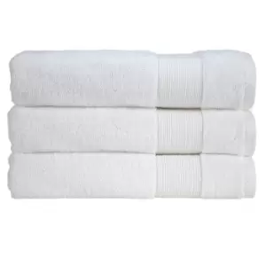 image of Christy Organic Eco Twist Towel White Bath Sheet