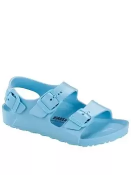 Image of Birkenstock Milano Eva Kids Sky Blue Sandal, Blue, Size 11 Younger