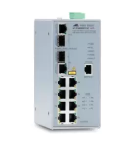 image of Allied Telesis AT-IFS802SP / POE (W) -80 Managed Gigabit Ethernet...