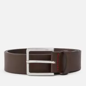 Image of Hugo Gionios Logo Embossed Leather Belt