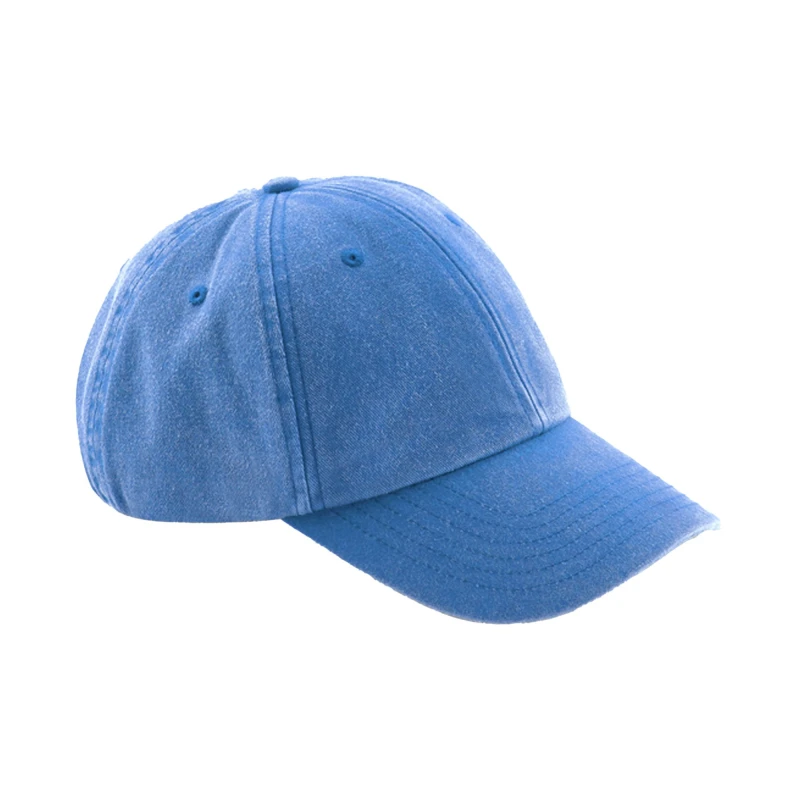 Image of Beechfield Beechfield Men Vintage Low Profile Cap in Blue Blue One Size Male 5063300438565