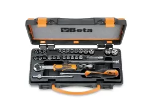 Image of Beta Tools 900/C24 30pc 1/4" Sq Drive Hex Socket Bit Driver & Accessory Set