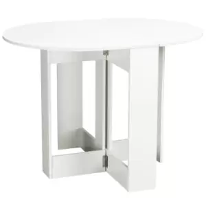 Image of HOMCOM Folding Drop Leaf Dining Table Foldable Bar Table for Small Kitchen,Dining Room