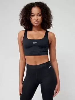 Image of Reebok Workout Ready Light Support Bra - Black, Size 2Xs, Women