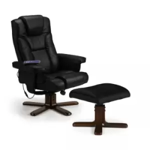 image of Julian Bowen Malmo Black Recline Massage Chair