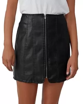 Image of Free People Layla Vegan Leather Mini Skirt