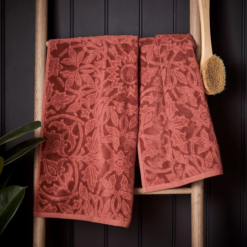 Image of Morris & Co Morris & Co 'St James' Towels in Blue Size: Bath Towel Blue Bath Towel Unisex 5016709663366