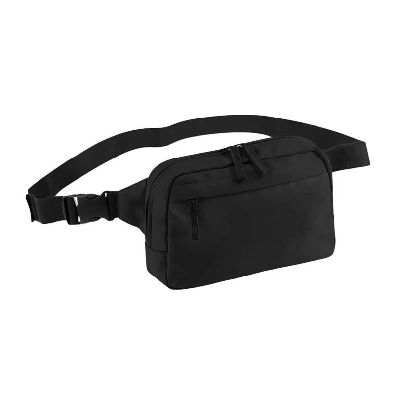 Image of Bagbase Mens Premium Crossbody Bag in Black Male One Size