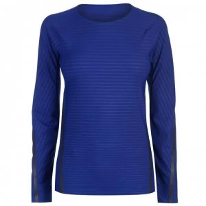 Image of adidas TechFit Long Sleeve T Shirt Ladies - Mystery Ink