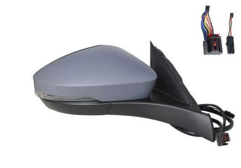 Image of ALKAR 6148531 Wing mirror Right, Electric, with Peripheral Lighting, primed Outside Mirror (50)