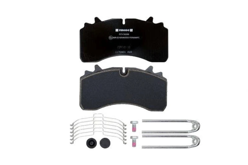 Image of FERODO FDB4104 Brake pad set prepared for wear warning indicator, with accessories, with brake caliper screws Brake Pad Set,disc brake (402)