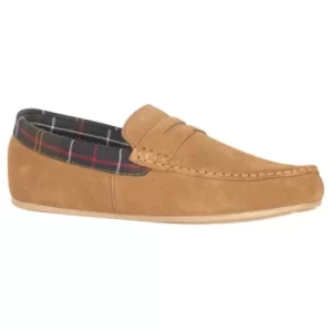 image of Barbour Mens Porterfield Slippers Dark Sand 12