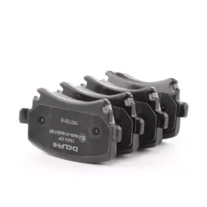 Image of DELPHI Brake pad set LP1824 Brake pads,Brake pad set, disc brake VW,AUDI,SKODA,Golf IV Schragheck (1J1),Golf V Schragheck (1K1),POLO (9N_)