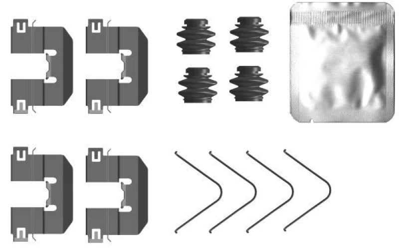 Image of Brake pad fitting kit TEXTAR 82556300