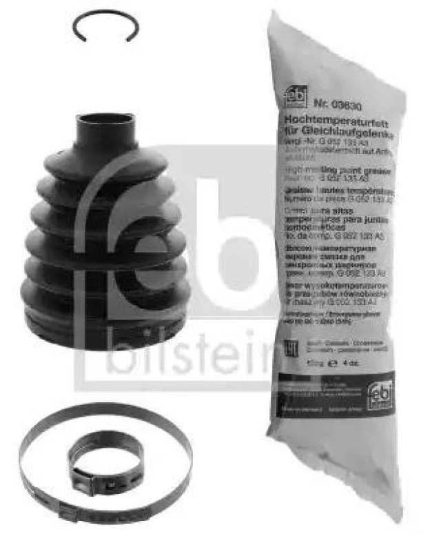 Image of FEBI BILSTEIN 100042 CV Boot Wheel Side, Thermoplast Thermoplast Bellow,drive shaft (194)